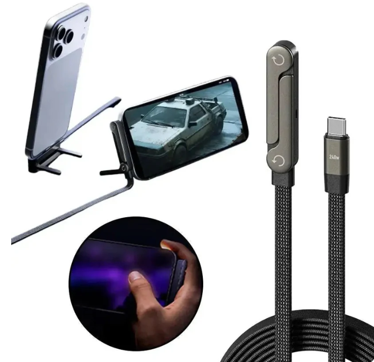 (Clearance) KickCable | 2-in-1 Stand Charging Cable