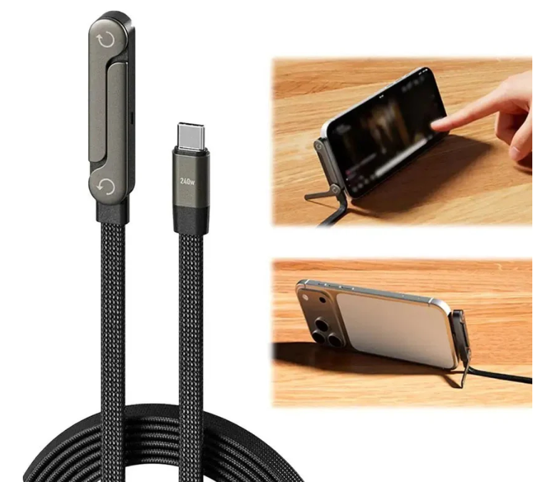 (Clearance) KickCable | 2-in-1 Stand Charging Cable